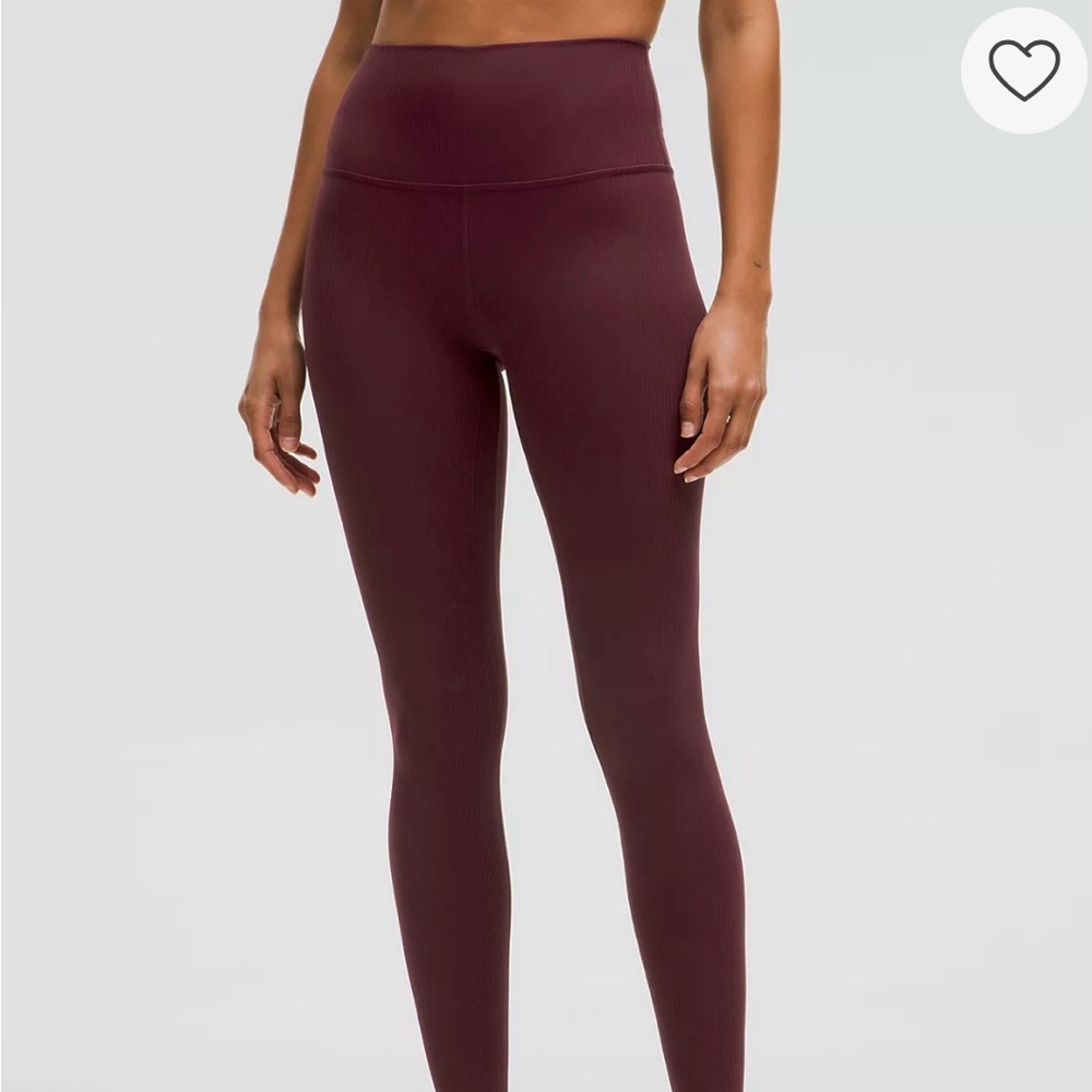 Lululemon Athletica Burgundy Leggings
